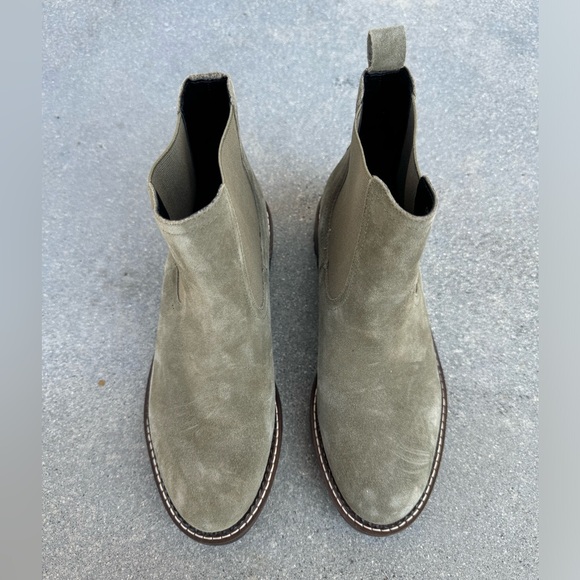 Caslon Miller Chelsea Ankle Boots Olive Green Women 6.5 US - Picture 2 of 5